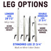 Lagun 06445 OEM Vertical Table Leg with Handle