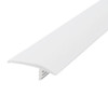 105-544-601-10 Plywood Edge Plastic Trim T Molding - 1-1/4" - White - 10 FT