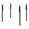 Rieco Titan 14042 Manual Convertible Truck Camper Loading Jacks - 4 Pack - Black