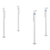 Rieco Titan 14041 Manual Convertible Truck Camper Loading Jacks - 4 Pack - White