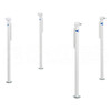 Rieco Titan 14041 Manual Convertible Truck Camper Loading Jacks - 4 Pack - White