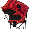 Kuma Outdoors 872-RB Kozy Bear Camping Chair w/ Cooler - Red/Black Plaid