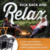 Kuma Outdoors 433-SG Lazy Bear Cushioned Camping Chair - Sage