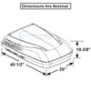Dometic™ 641816CXX1C0 Penguin II RV Air Conditioner Multi-Zone - White