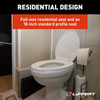 Lippert Flow Max 202113192 RV Residential Style Ceramic Toilet - Foot Flush - White