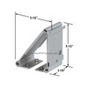 Fiamma 98655-011 F45S Universal Awning Adapter Bracket - Single, Adjustable