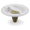 Thetford 94218 City Water Dish with Brass Check Valve - Polar White