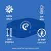 GE® PLC15XAHB RV Low Profile Air Conditioner - 15K - Black
