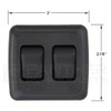 Kaper II L12-0301 2-Gang On/Off Rocker Switch Assembly - Dimensions
