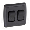Kaper II L12-0301 2-Gang On/Off Rocker Switch Assembly - With Trim Plate