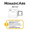 NomadicArk NA-TB-R RV Bench Toilet - Electric Flush - RH Cassette