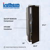 Isotherm F140-BL1 Slim RV Electric Refrigerator/Freezer - 12V DC - 4.9 C/F - BLEMISHED