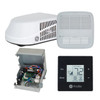 GE® GRCS13XHHW High-Efficiency R32 RV Air Conditioner 13.5k / 15A - White w/ Ducted ADB, Control Box, & Black T-Stat Kit