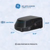 GE® GRCS15XAHB Deluxe Plus R32 RV Air Conditioner 15k / 20A - Black w/ Ducted ADB, Control Box, & White T-Stat Kit