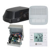 GE® GRHS15XAHB Deluxe Plus R32 RV Air Conditioner w/ Heat Pump 15k / 20A - Black w/ Ducted ADB, Control Box, & White T-Stat Kit
