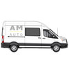 AM Auto FT14-RS1-BL1 Ford Transit Passenger's Side Bonded Sliding Door Window - BLEMISHED