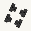 VanEssential LTENDC04 Corner L-Track End Caps - 4 Pack