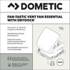 Dometic™ Fan-Tastic FA25 RV & Van Essential Roof Vent - Manual Lift -  Black