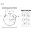 Dometic™ SMEV VA7306US Round Sink w/ Glass Lid and SUP-542 Faucet