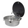 Dometic™ SMEV VA7306US-BL1 Round Sink w/ Glass Lid and SUP-542 Faucet - BLEMISHED