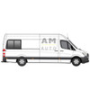 AM Auto MS06-R3L-HSS-BL1 Mercedes Sprinter Passenger's Side Half-Slider Back Window - BLEMISHED