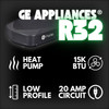 GE® Profile™ PLHS15XAHB R32 RV Low Profile Deluxe Plus Air Conditioner w/ Heat Pump - 15K - Black