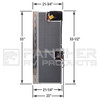 Isotherm 1195BB7NK0000 Cruise 195 Combi Stainless Steel Electric Refrigerator/Freezer - AC/DC - 6.9 C/F