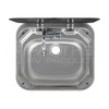 Dometic™ SMEV VA8005 RV Square Kitchen Sink Combo w/ Glass Lid and SUP-542 Faucet