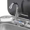 Dometic™ SMEV VA8005 RV Square Kitchen Sink Combo w/ Glass Lid and SUP-542 Faucet