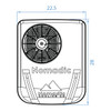 Nomadic Cooling GEN II X2 Helix 48V 9,484 BTU Camper Van Air Conditioner - Black