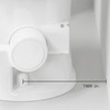Dometic™ Platinum 420 Tall Elongated Gravity Flush Toilet - Porcelain - Foot Flush - White