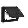 NomadicArk ACG13-500300-ABB Universal Double-Pane Slim Glass-Acrylic Window - Black