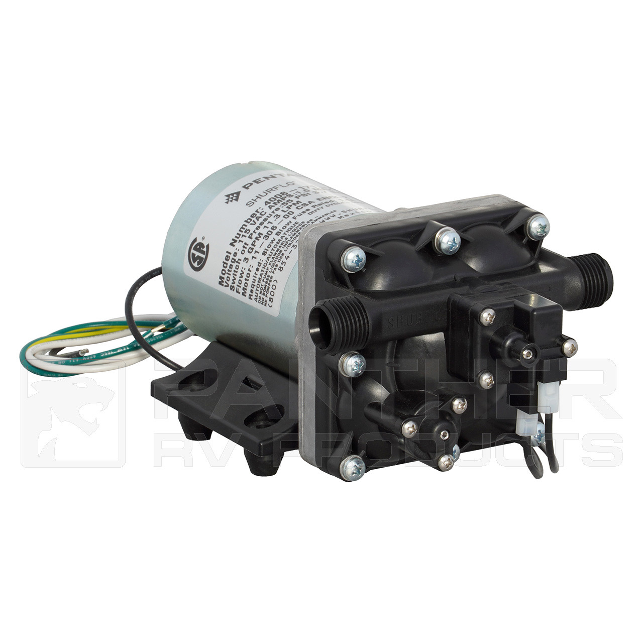 Shurflo 4008 Series RV Fresh Water Pump Parts Breakdown