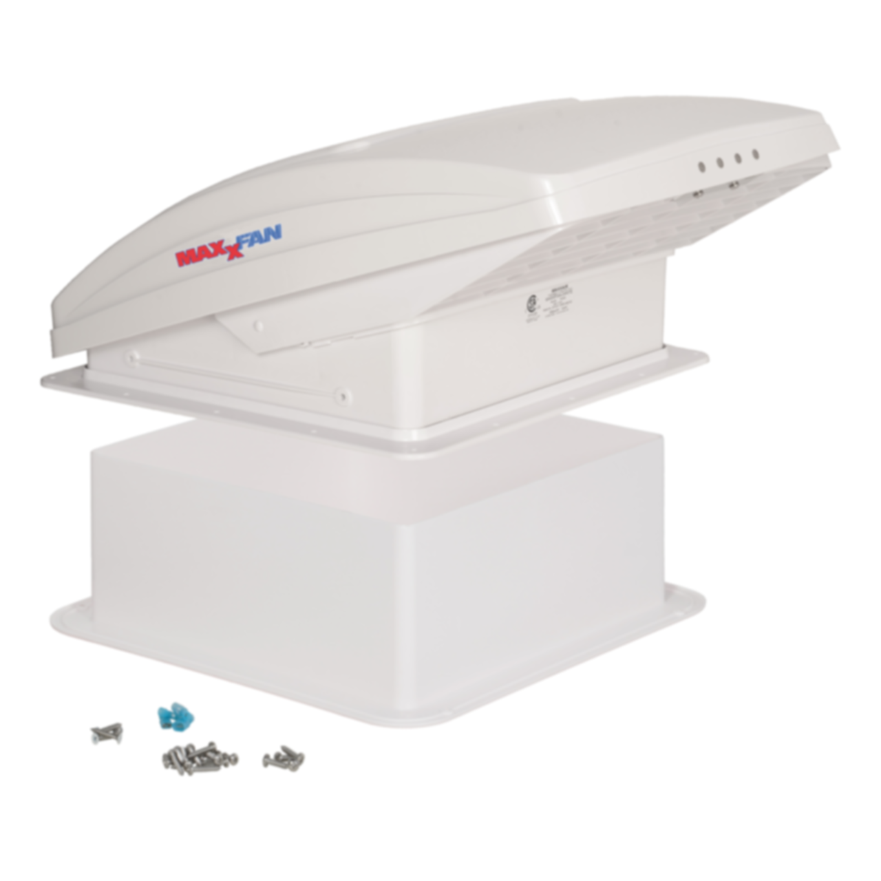 Maxxair MaxxFan Standard 12V Roof Vent – White, RV Campervan Motorhome Bathroom/Wall Mount 3812W