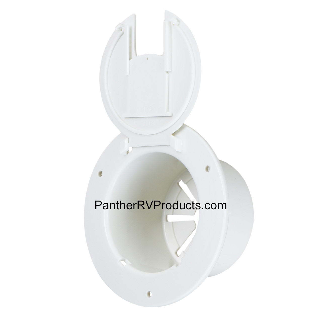 Thetford 94329 RV Power Cord Cable Access Hatch - Polar White