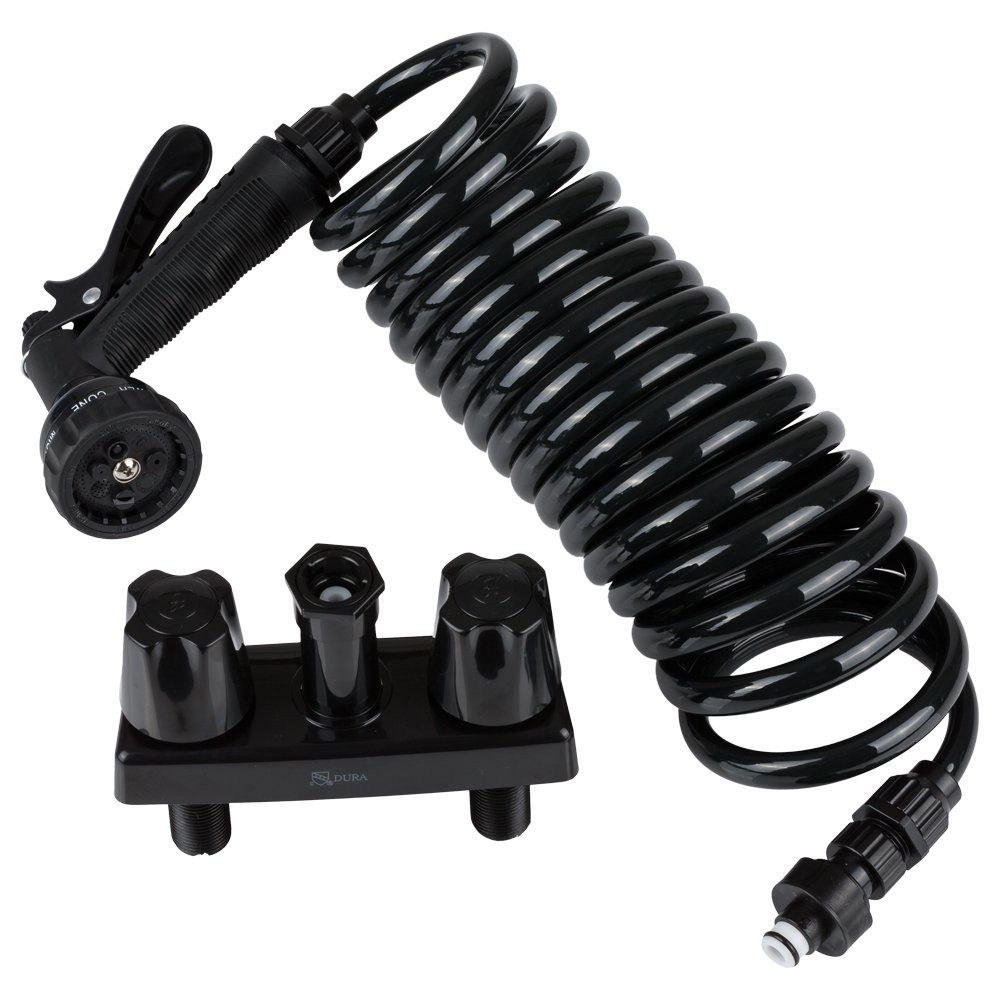 Dura Faucet DF-SA186-BK RV Exterior Quick Connect Spray Faucet w