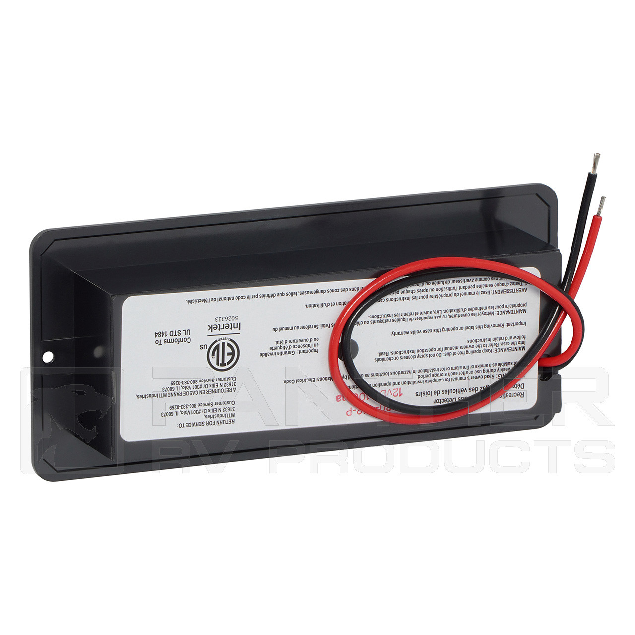 Safe T Alert 30-442-P-BL 12V Propane Alarm Flush Mount - Black
