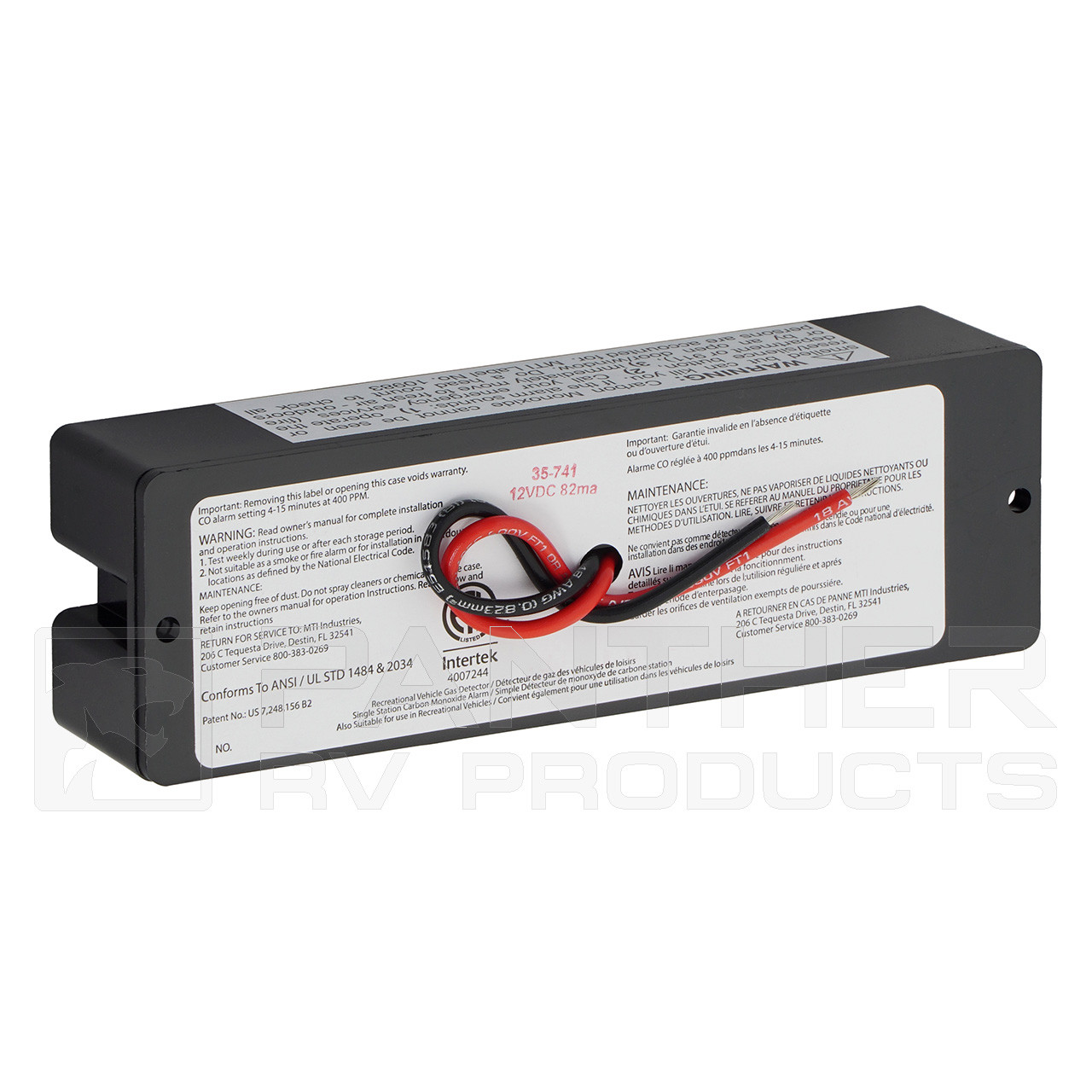 Safe-T-Alert 35-741-BL RV Carbon Monoxide / Propane Leak Detector