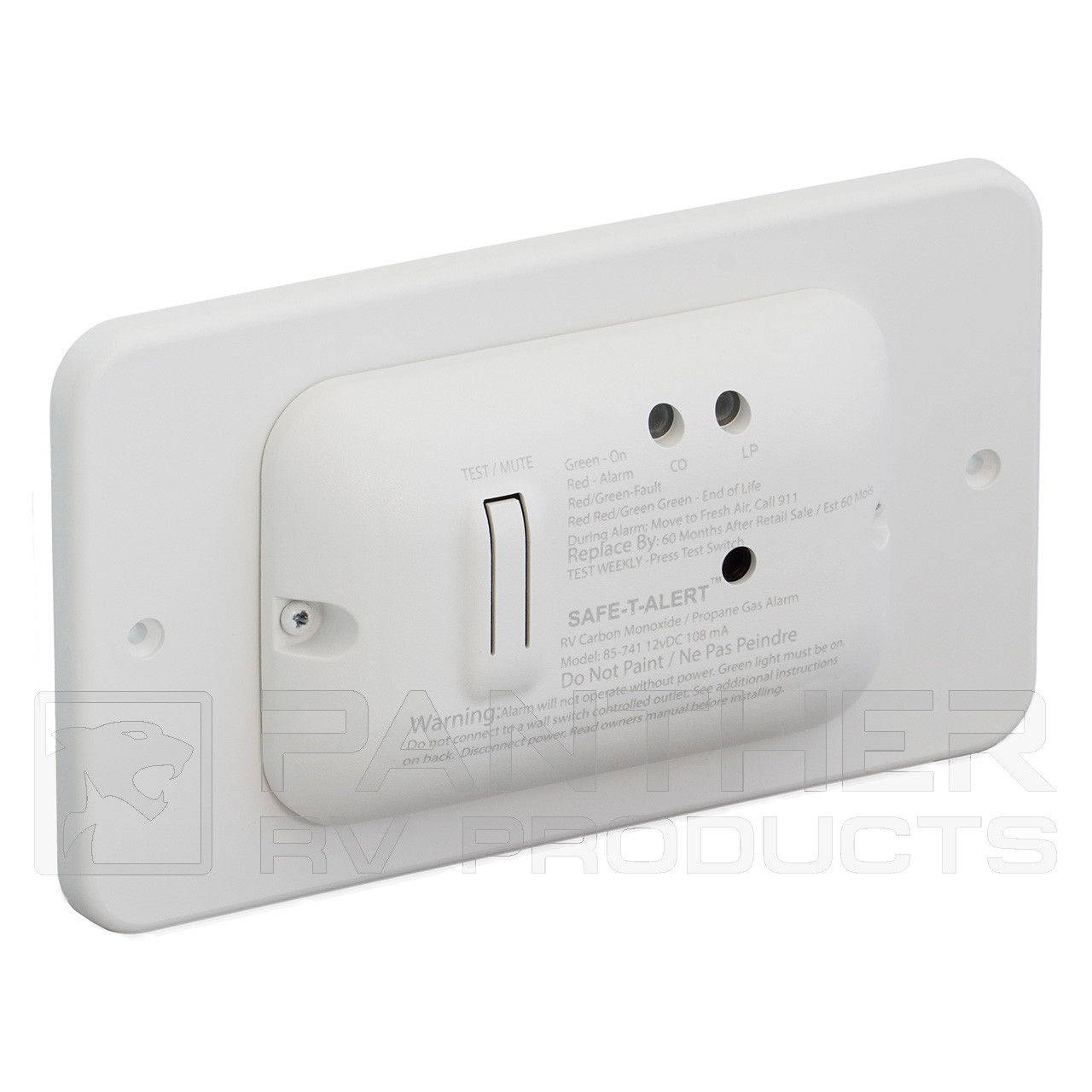 Safe-T-Alert 85-741-WT-TR RV Propane Gas and Carbon Monoxide (CO