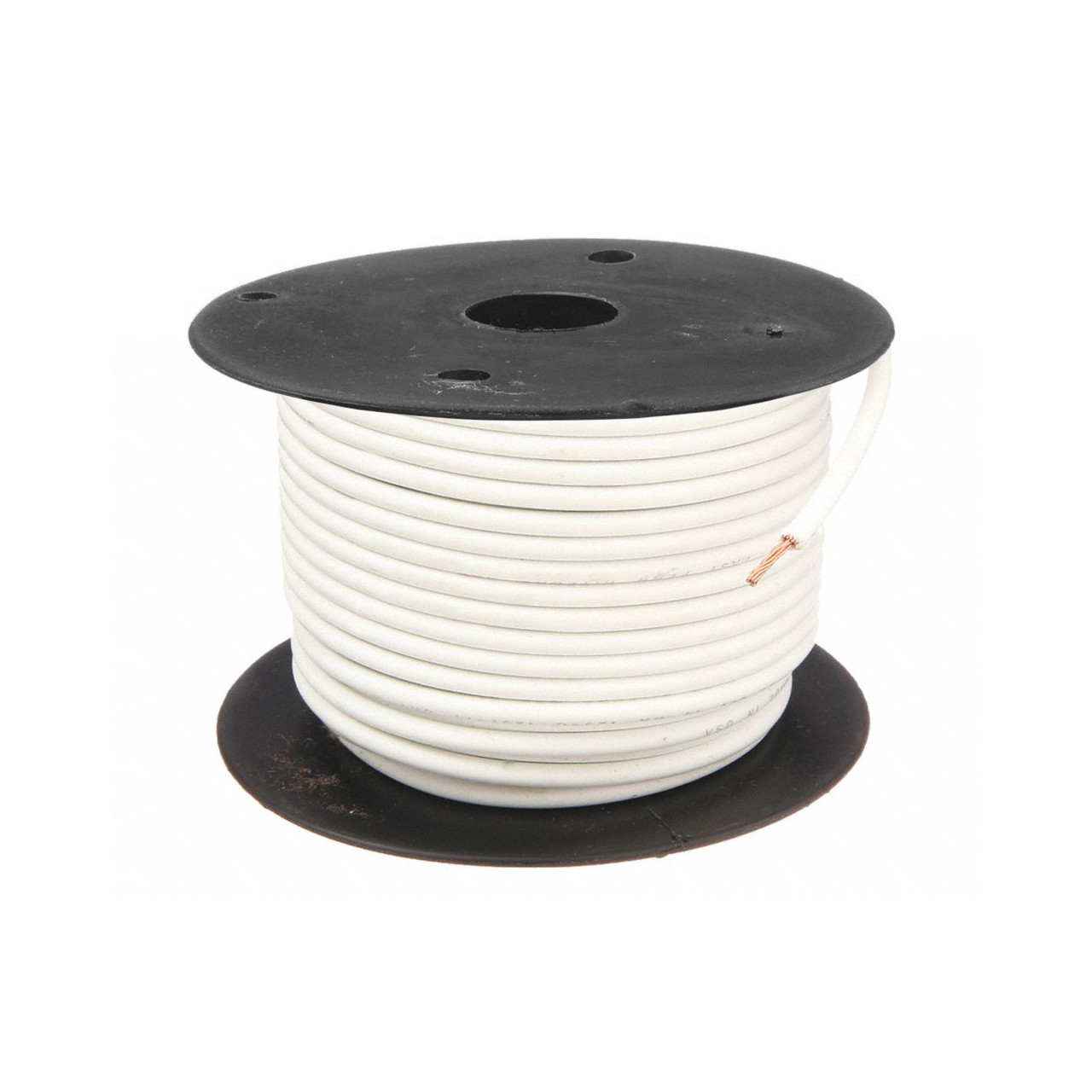 10-Gauge White Low-Voltage RV GPT Primary Copper Wire - 10 ft.