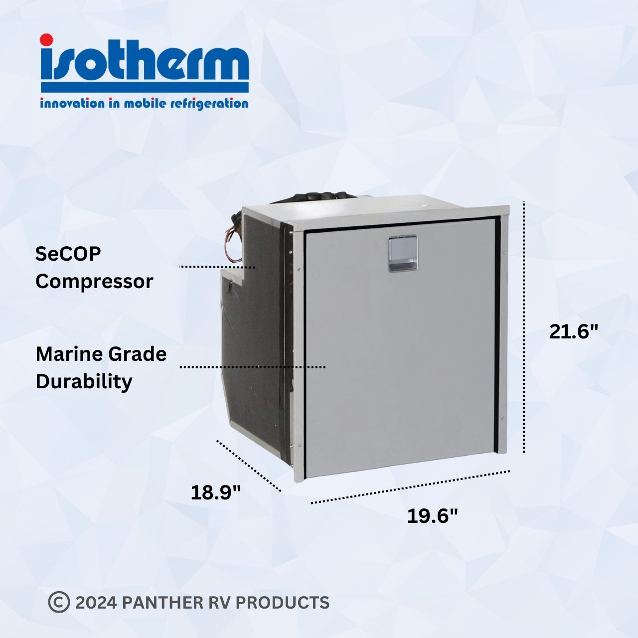 冷 Isotherm C065RNGIT Cruise 65 Clean Touch Electric Refrigerator