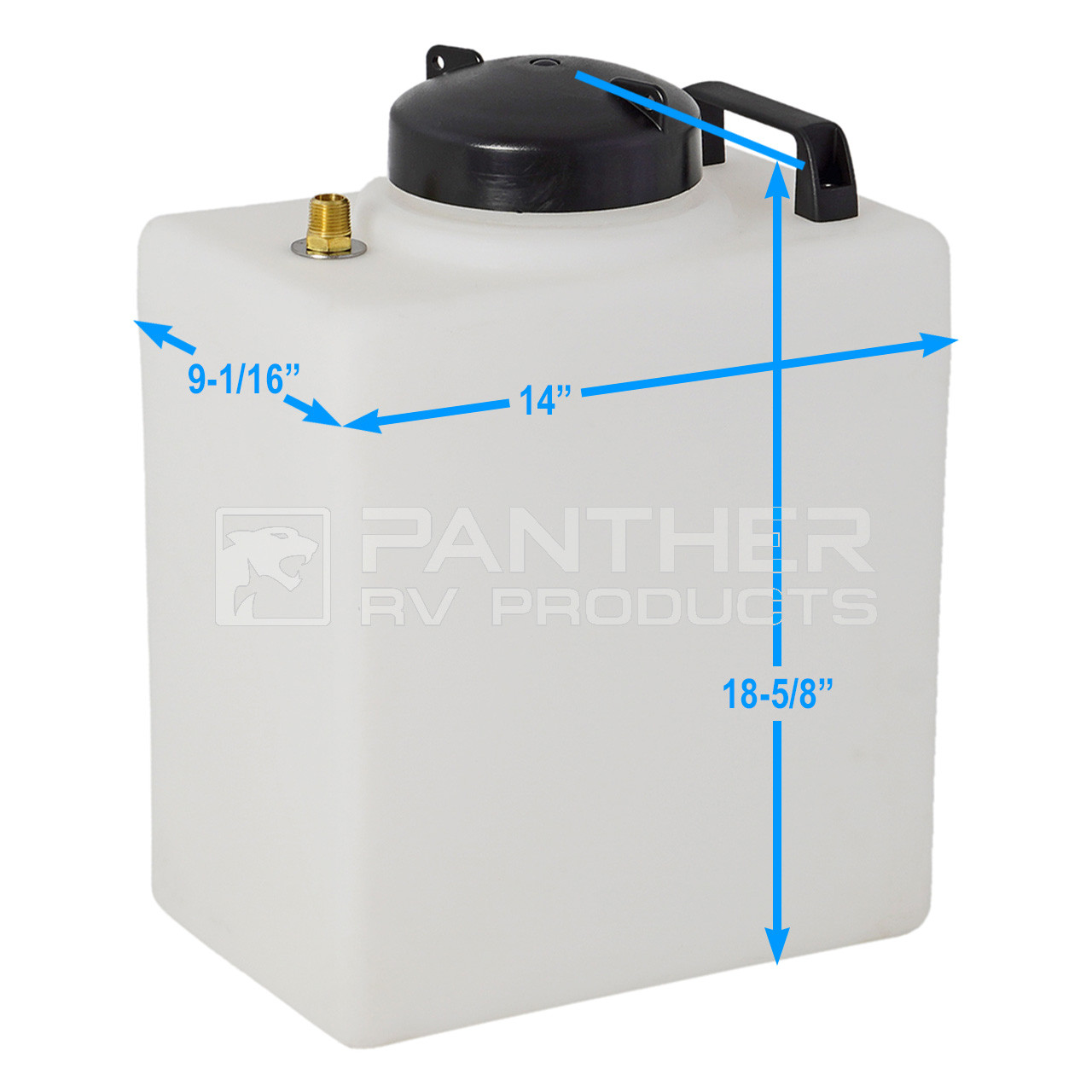 Superior RV Portable Galley Fresh Water Holding Tank w/ External