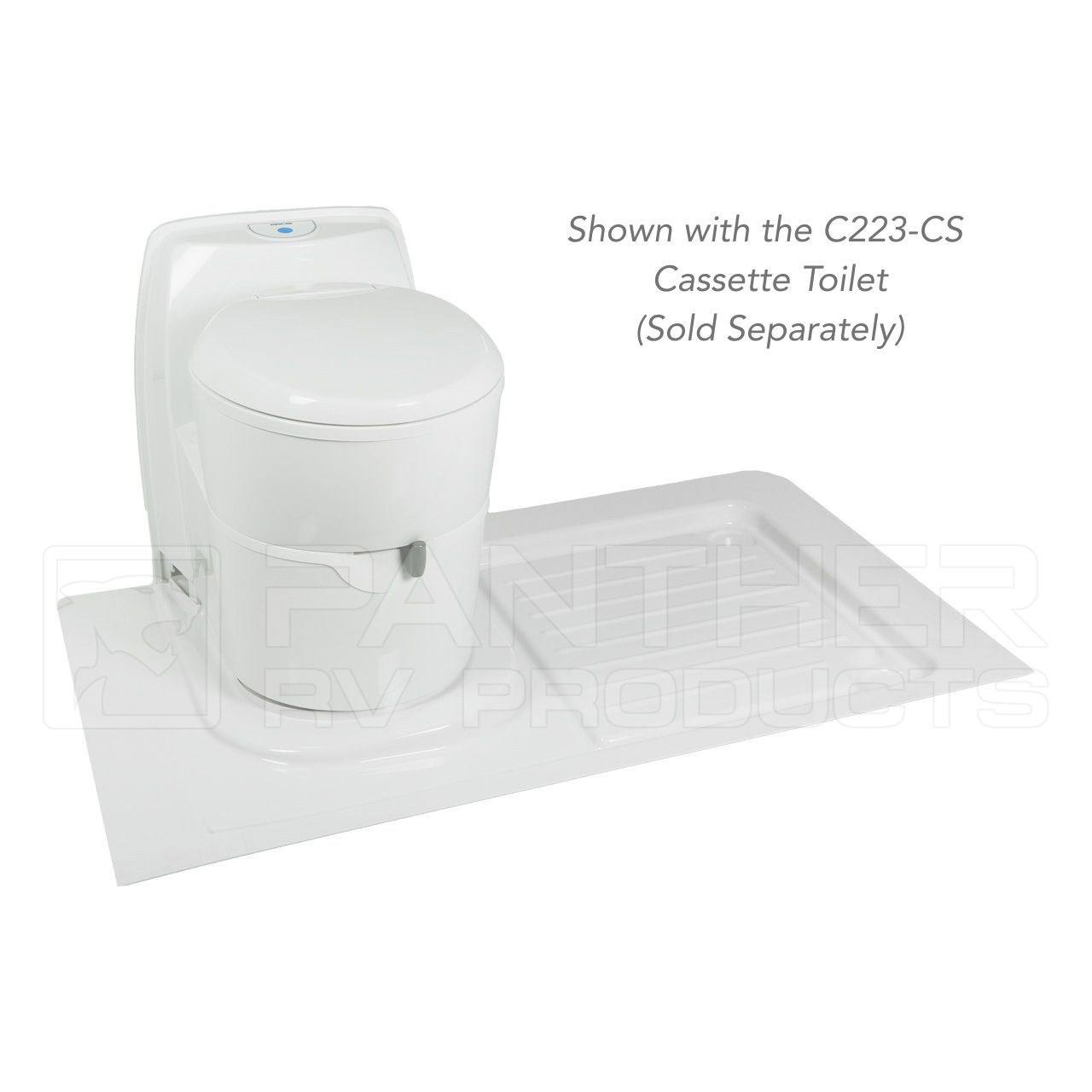 Thetford 050-935 RV Small Molded Right Hand Shower Tray (C223