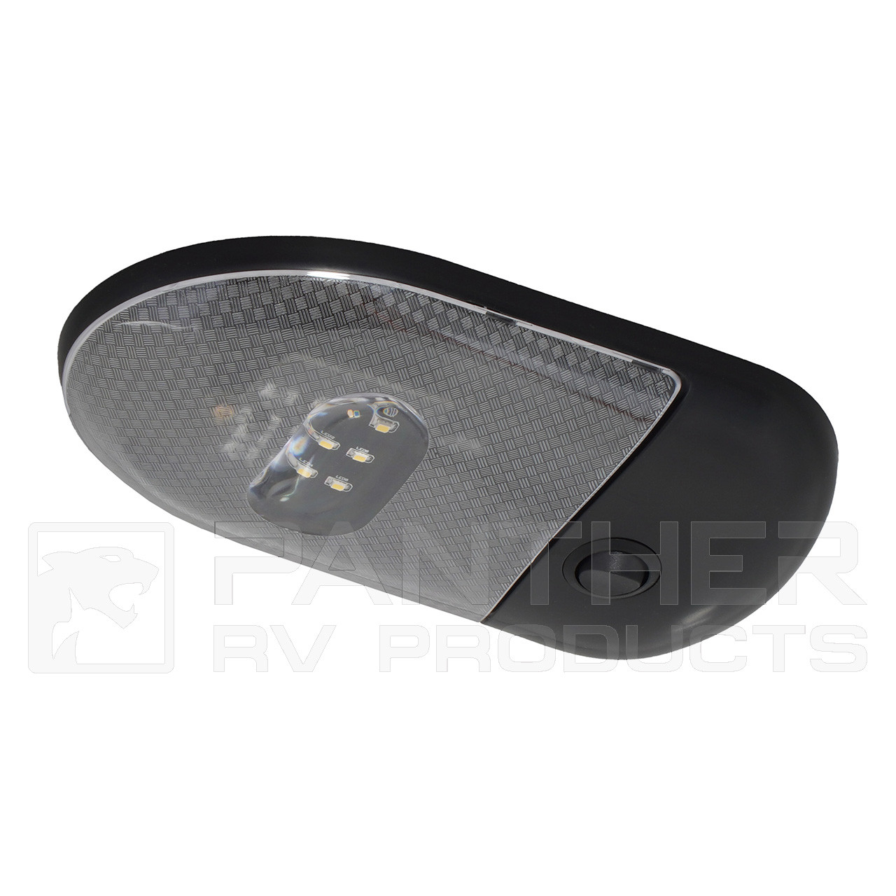 Kaper II L09-0131 RV LED Single Dome Ceiling Light - Black