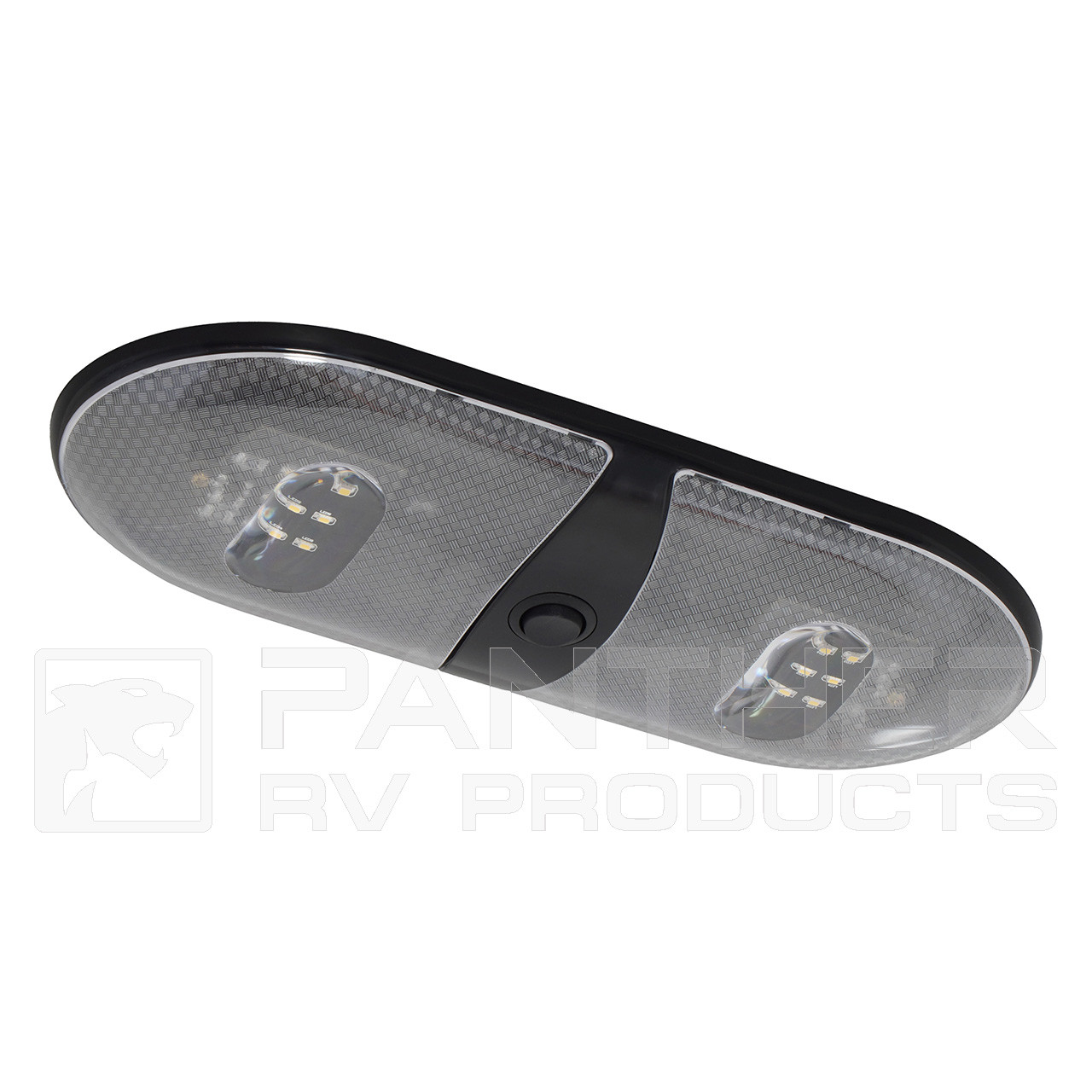 RAYBRG R051 RV ROOF LAMP 2個セット Kaper II L09-0132 RV LED Double Dome Ceiling Light - Black