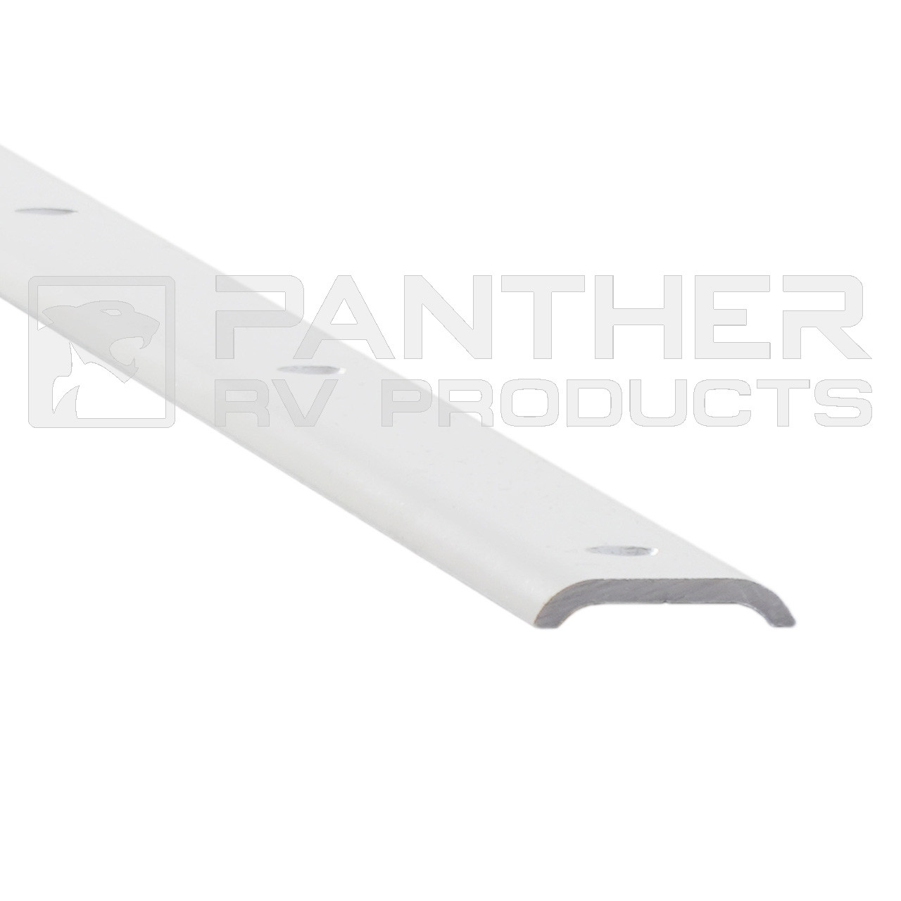 AP Products 021-87201-16 Flat Aluminum Trim Molding - White - 16 Ft.