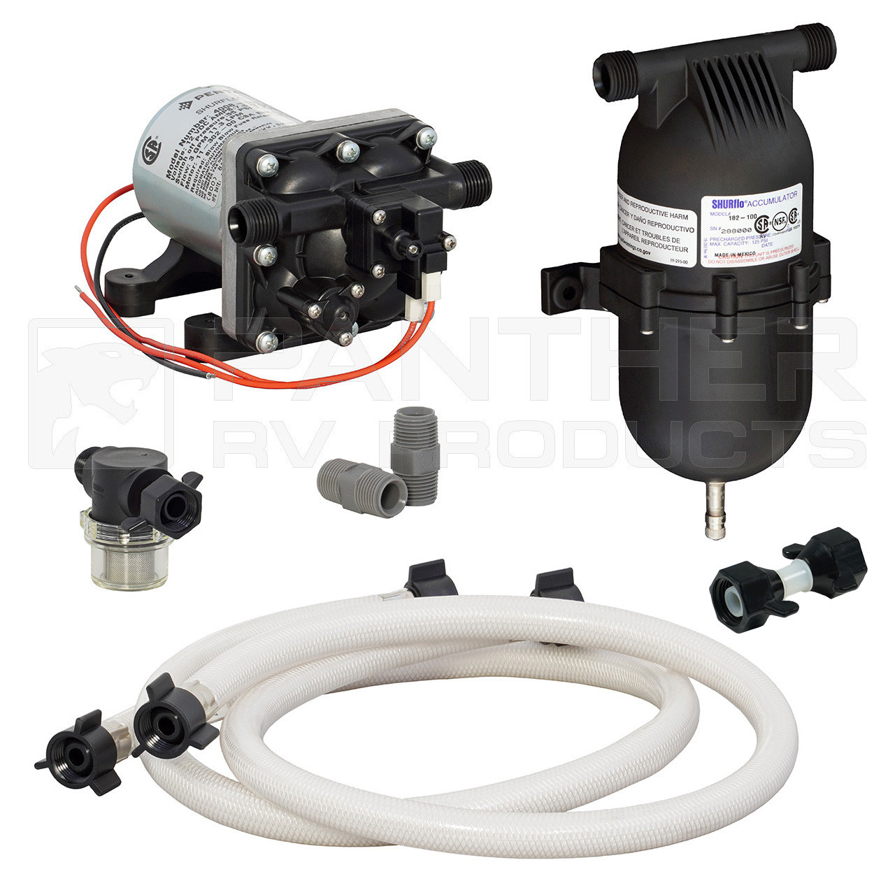 Shurflo 4008-101 RV 12V On-Demand Potable Water Supply Pump Kit