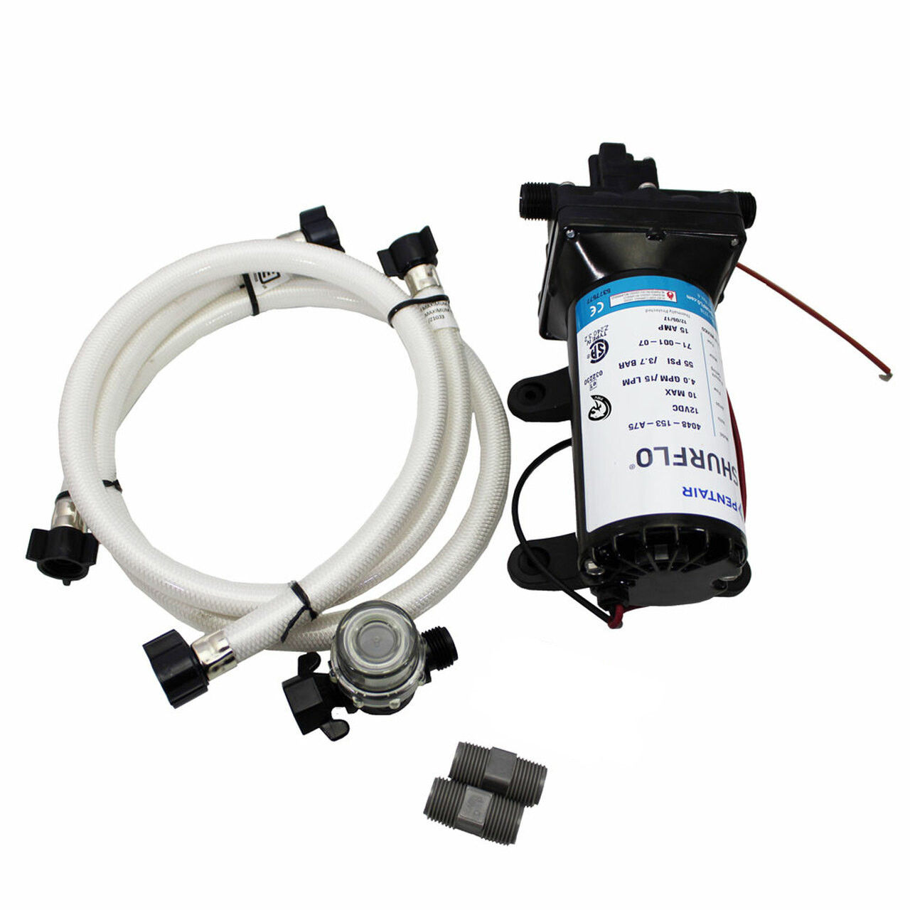 Shurflo 4048-153 High Flow RV Fresh Water 12V Pump Complete Kit