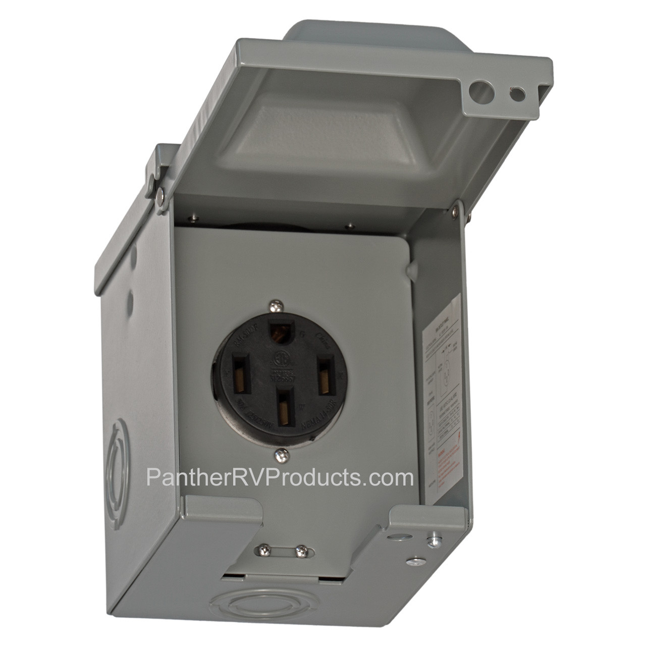 125/250V 50 Amp Power Outlet Box Weatherproof RV Trailer NEMA 14-50R