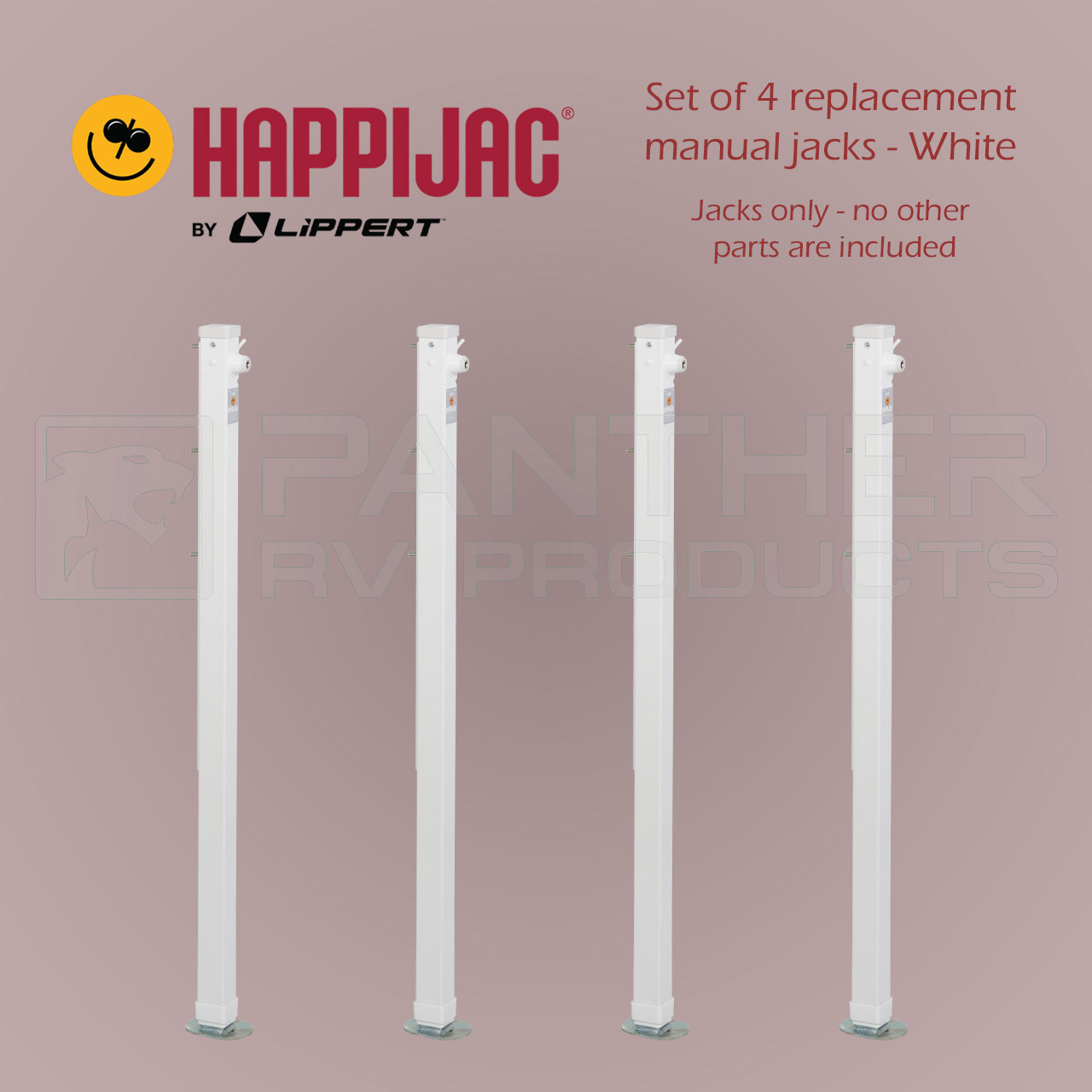 Happijac 4820 (736515) RV Manual Truck Camper Loading Jacks - 4 Pack